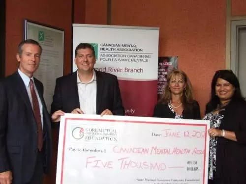 Staebler Insurance Donates to the Canadian Mental Health Association