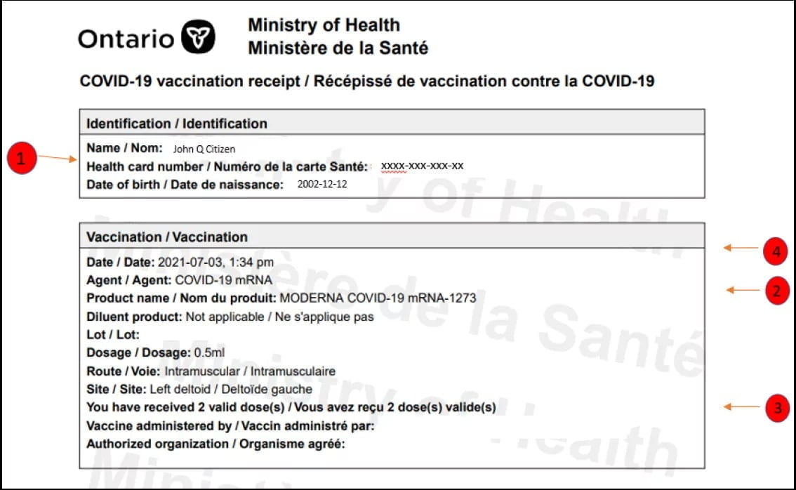 Sample-Vaccine-Receipt