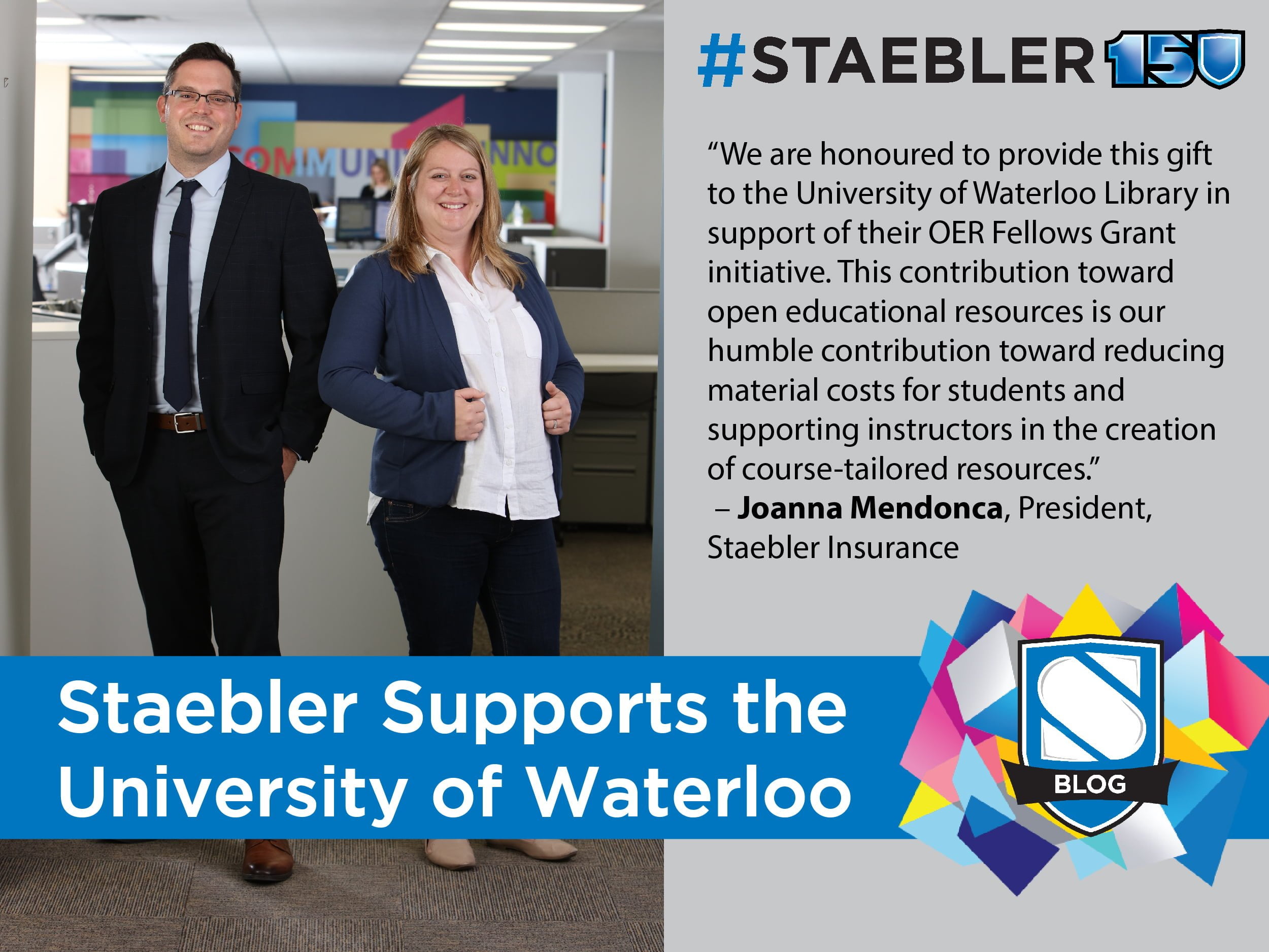 Staebler Insurance Supports the University of Waterloo