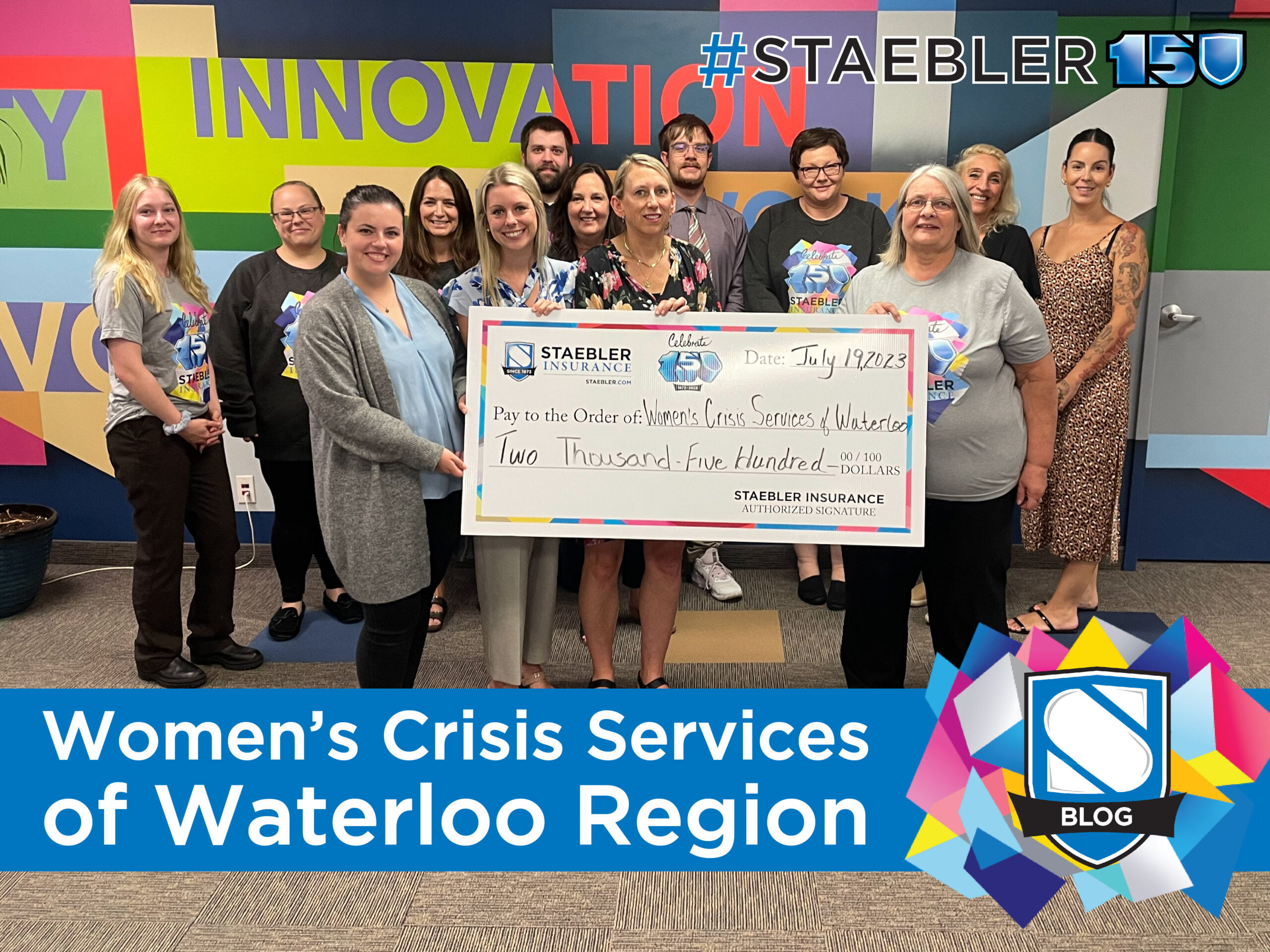 Staebler Supports Women’s Crisis Services of Waterloo Region