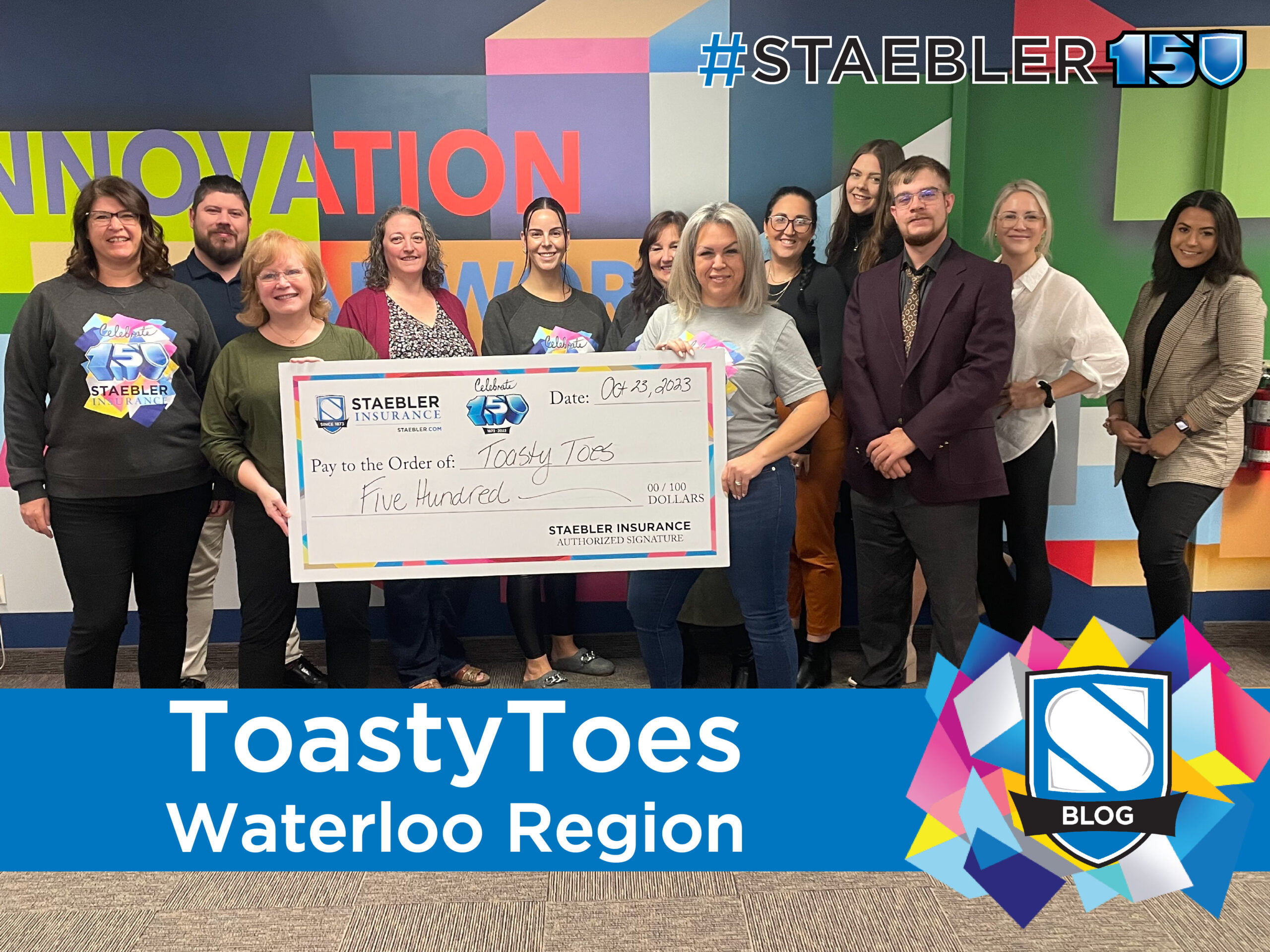 Staebler Supports ToastyToes Waterloo Region